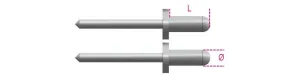 1741rv 4k-aluminium nagels