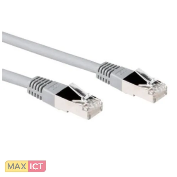 ACT Grijze 1,5 meter LSZH UTP CAT6 patchkabel met RJ45 connectoren