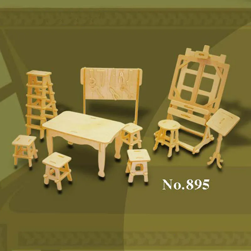 Bouwpakket hout kunst atelier 1:12 895