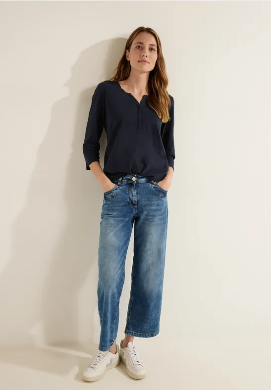 CECIL Tuniekshirt in effen kleur
