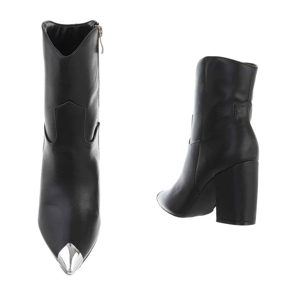 DAMES ENKELLAARZEN / HIGH HEELS LAARSJES  ZWART
