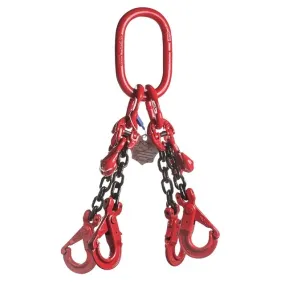 DELTALOCK Grade 80 Hijsketting 4-sprong - 13 mm x 2 Meter - Veiligheidshaak En Inkorthaak