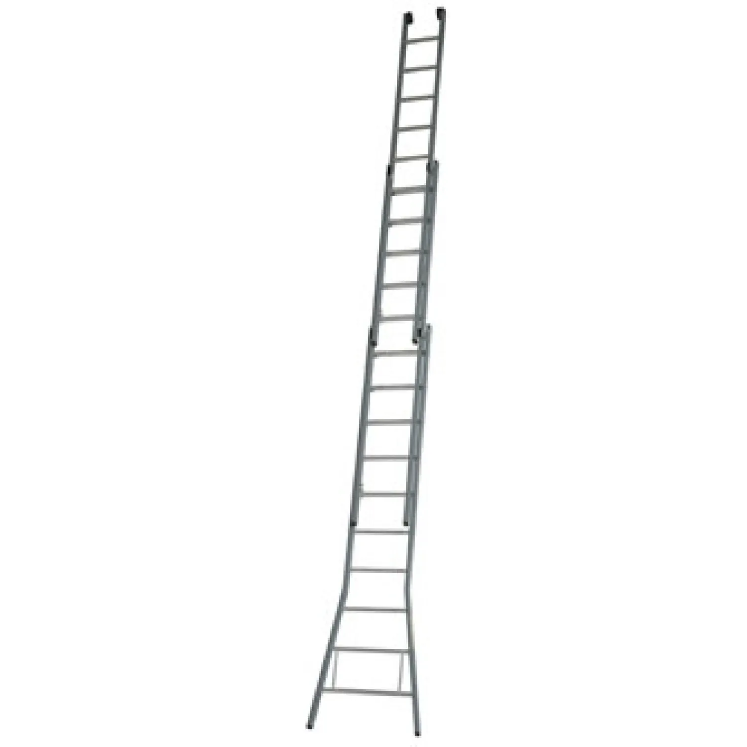 DIRKS DRIEDELIGE OPSTEEKLADDER 2.47  5.85 METER OOK VERKRIJGBAAR IN DE GECOATE VERSIE