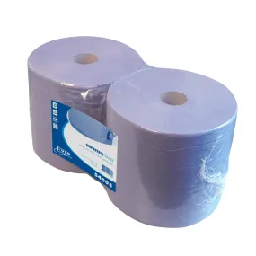MAXI poetspapier 2-laags 24 x 340 meter   blauw pak a 2 rollen