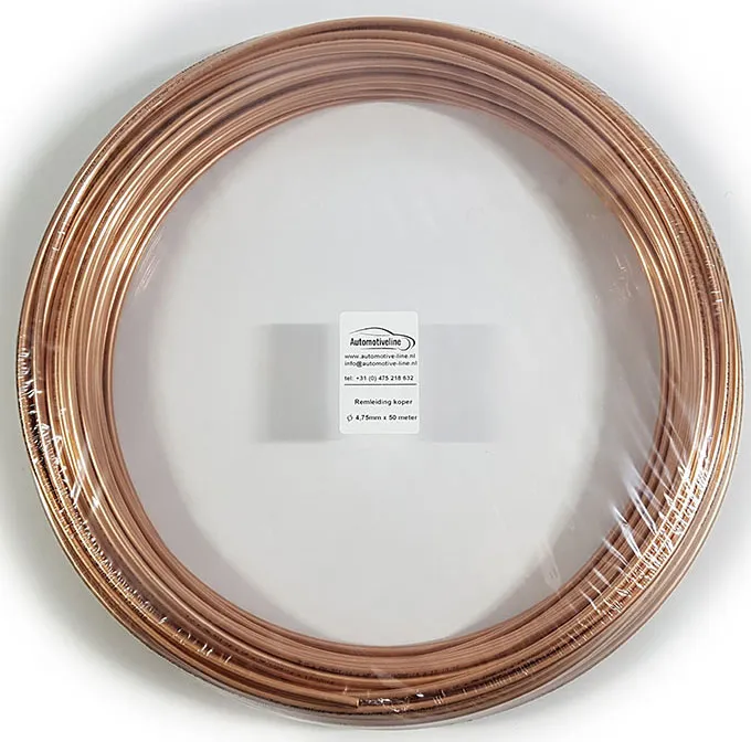 Remleiding koper Ø 4,75mm x 50 meter (3/16″)