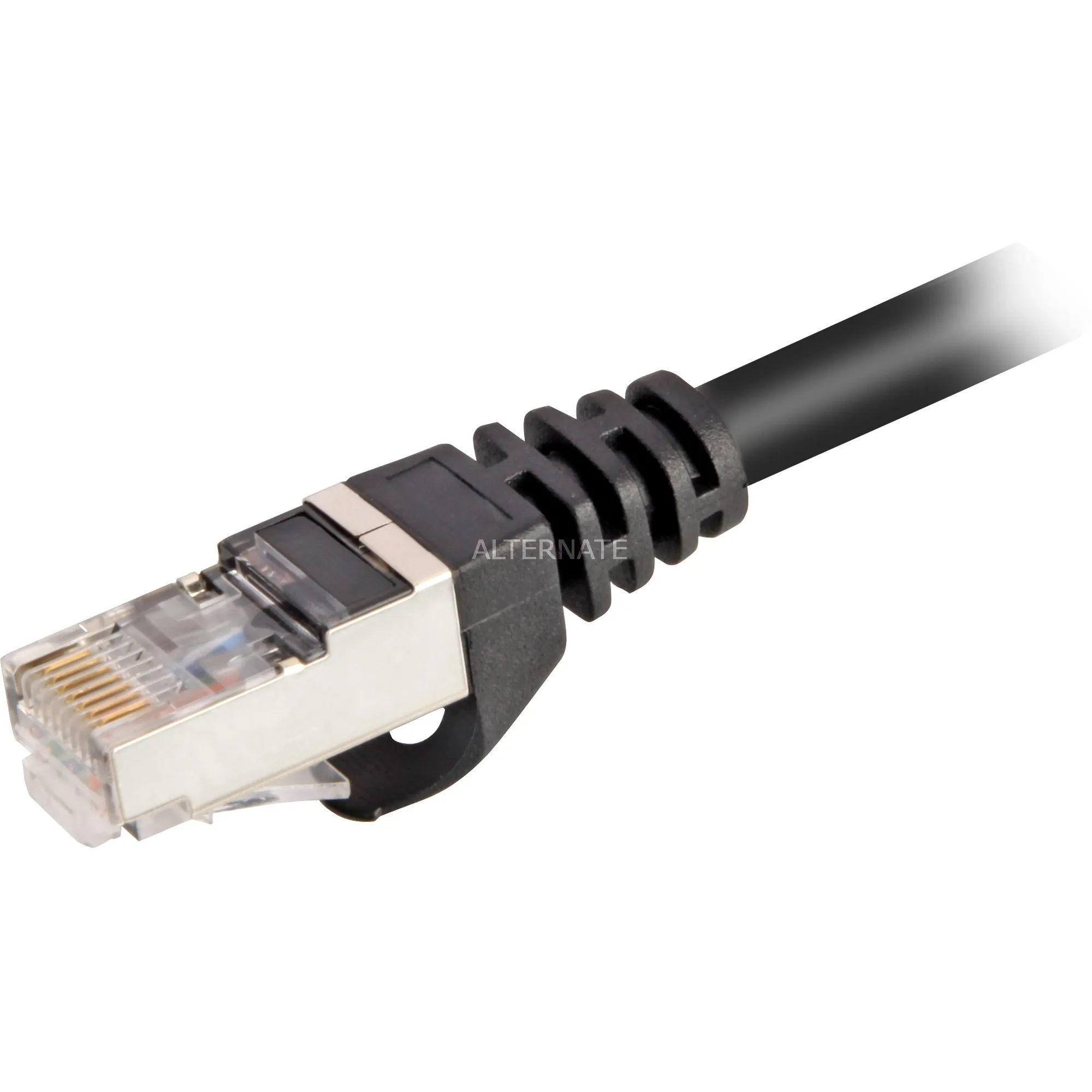 SHARKOON PATCHKABEL SFTP, RJ45 MET CAT.6 (ZWART, 0,5 METER)
