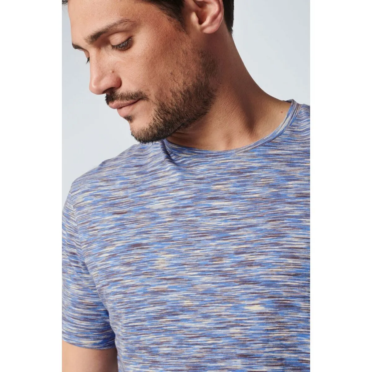 TSHIRT MELANGE BLAUW